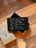 Personalised Black Stainless Steel Wallet Card